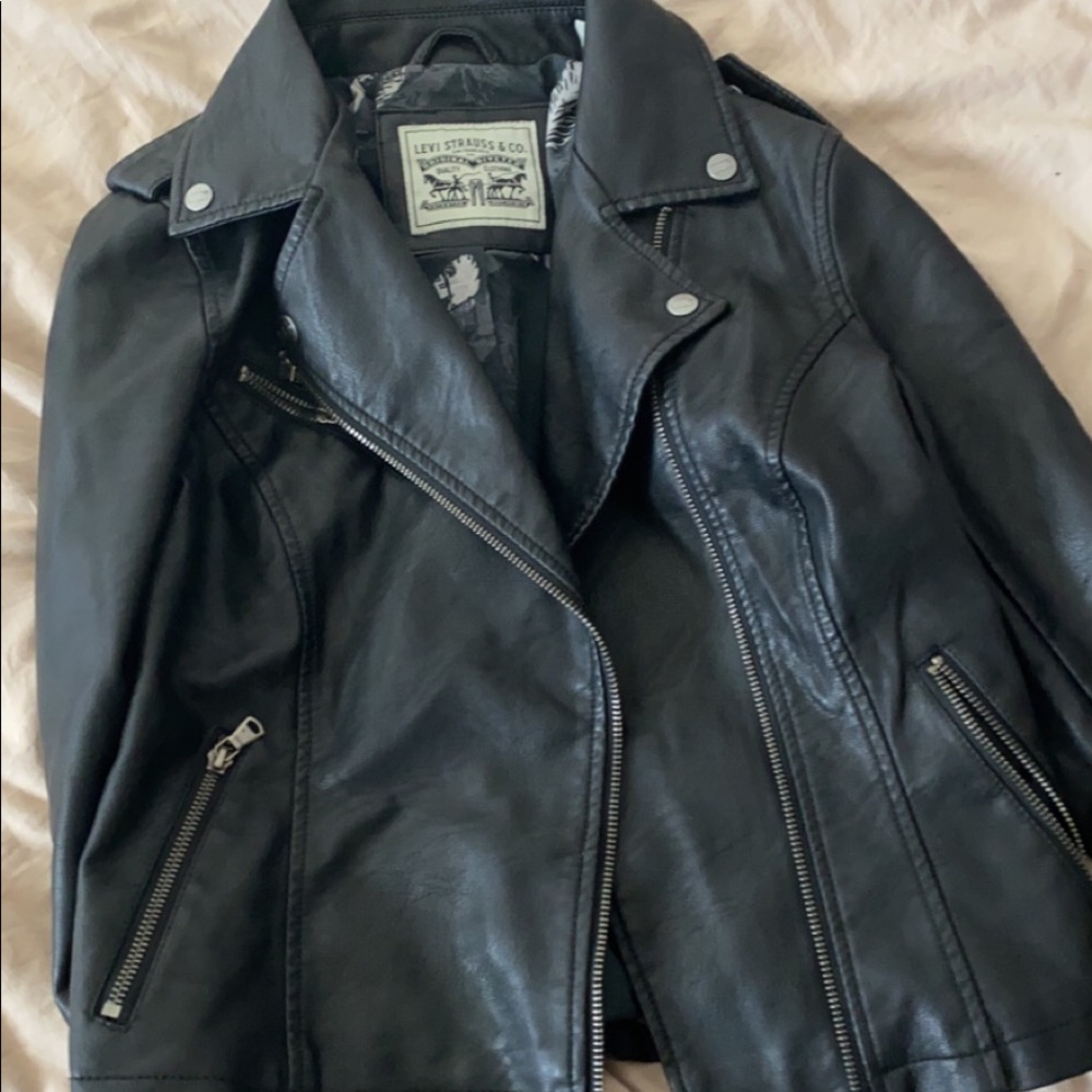 Levi's Black Leather Jacket